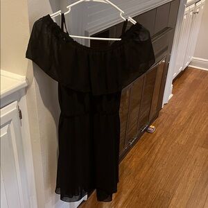 Elegant Black Off-Shoulder Dress